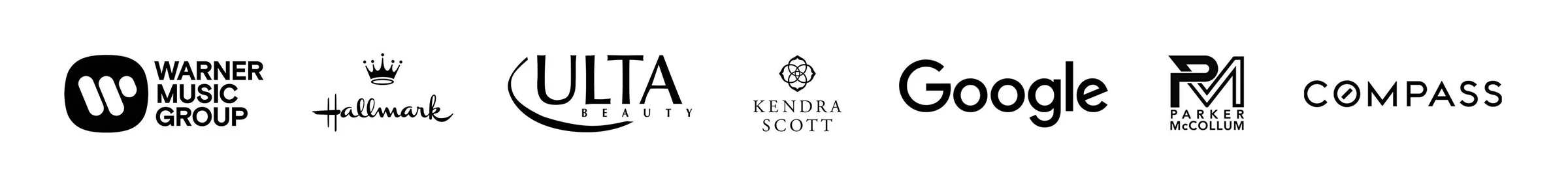 A few of the folks we have served: Warner Music Group, Hallmark, ULTA Beauty, Kendra Scott, Google, Parker McCollum and Compass