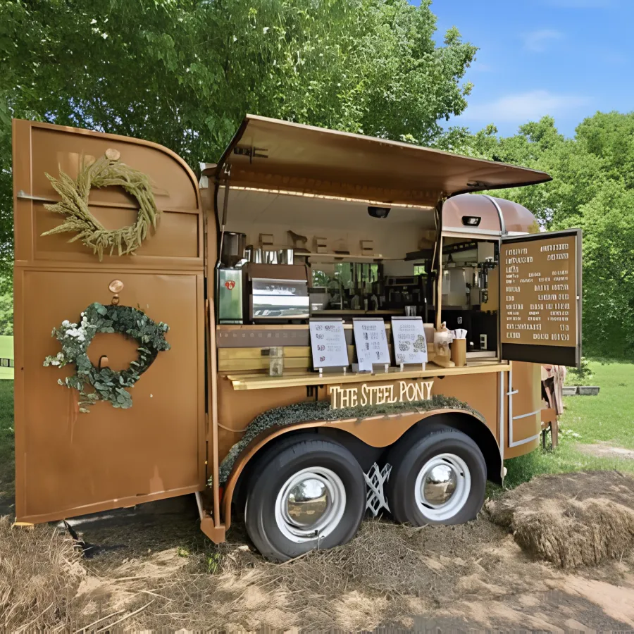 The Steel Pony coffee trailer in Leipers Fork